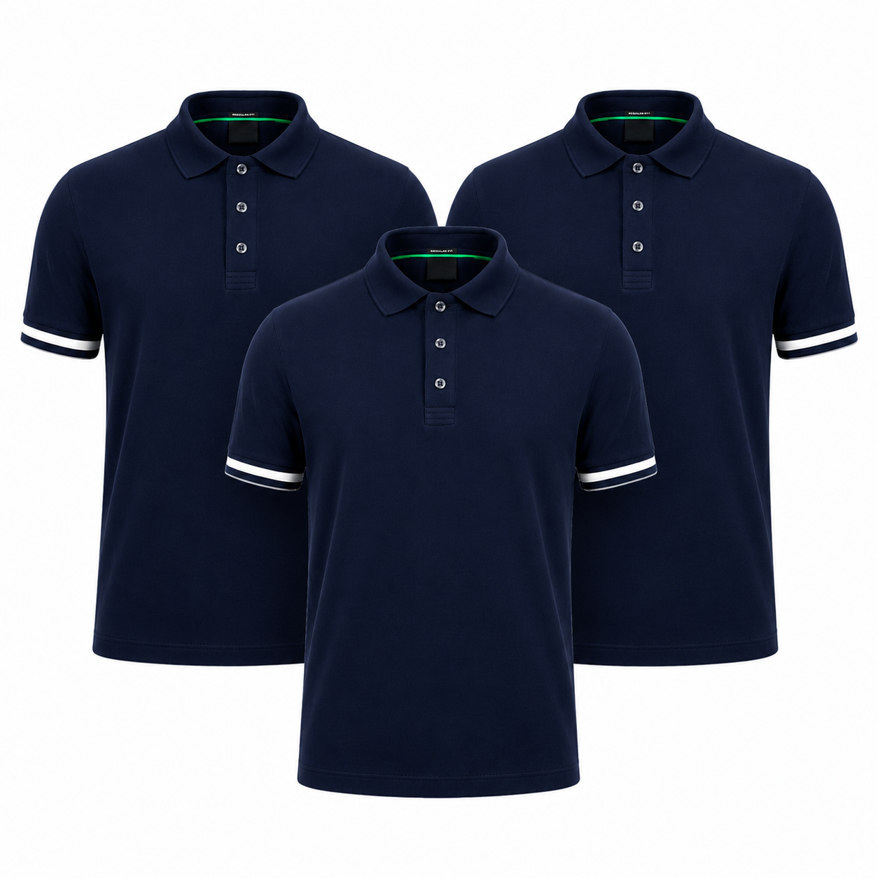 3-Pack Classic Polo Shirts