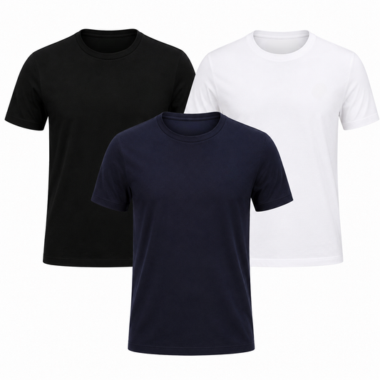 Pack-3 Camisetas Classicas Essenciais