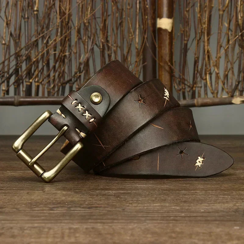 EVEREST FULL-GRAIN LEATHER BELT